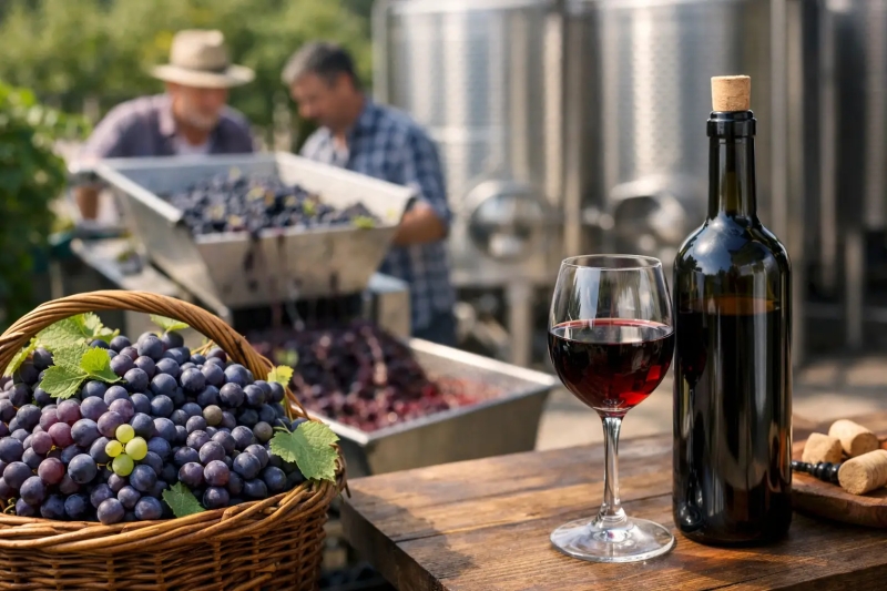 How Wine Is Made—From Grapes to the Bottle